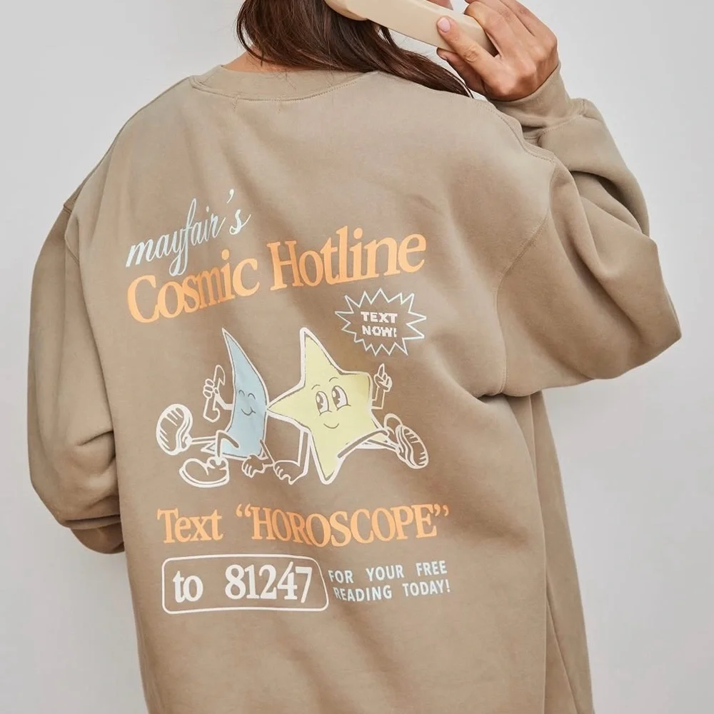 Mayfair's Cosmic Hotline Sweatshirt + Sweatpants Set - Picture 8 of 10